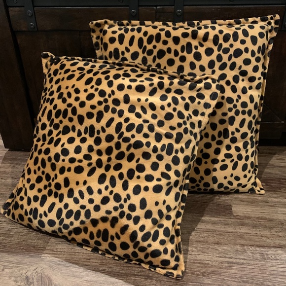 Two Animal Print Decorative Pillows - Picture 2 of 2